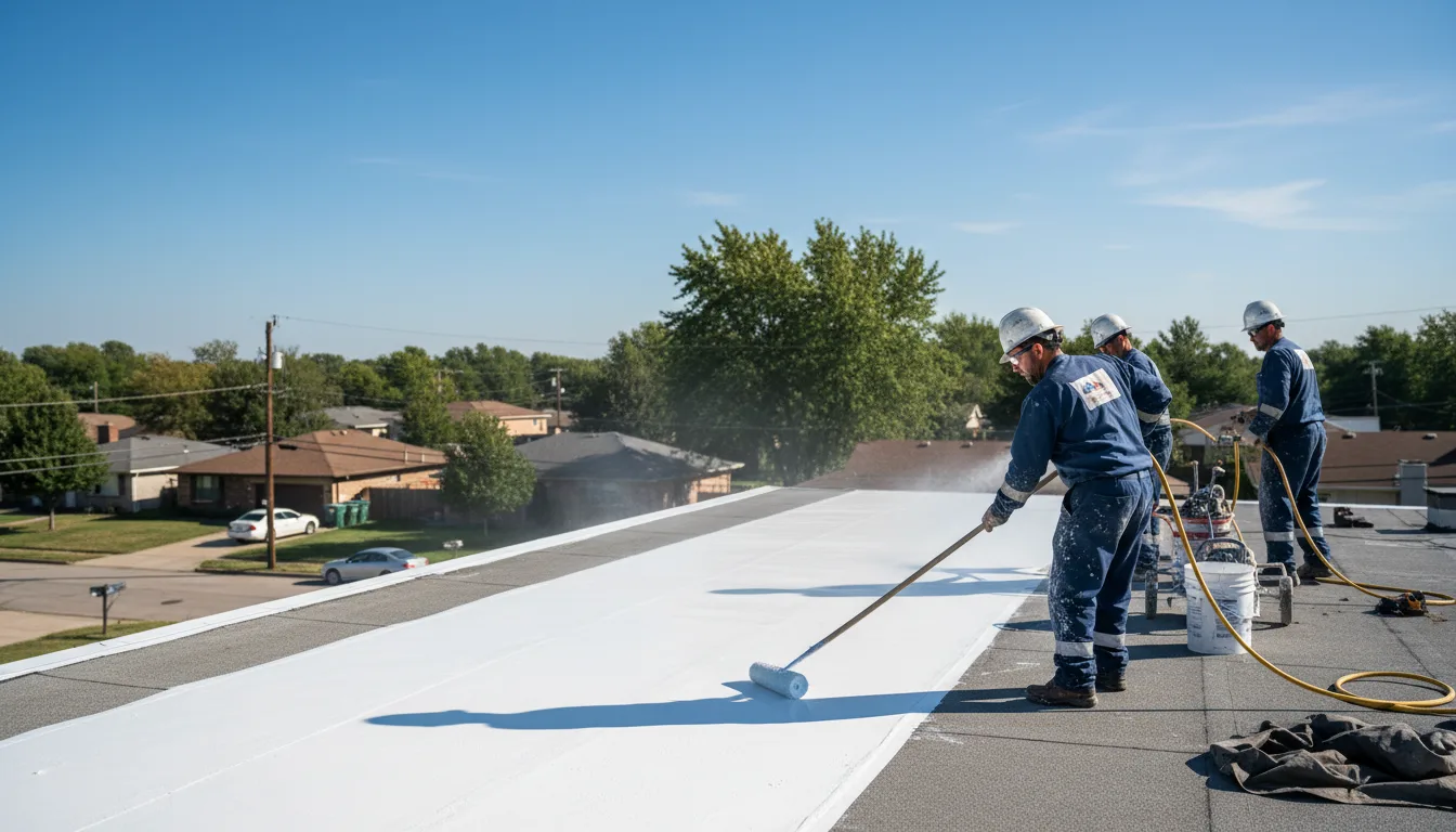 Commercial roof coating in Swisshome, OR near me